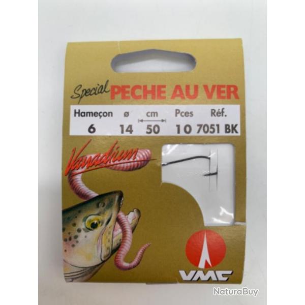 Hameons monts VMC spcial truite au ver naturels n6 0,14mm