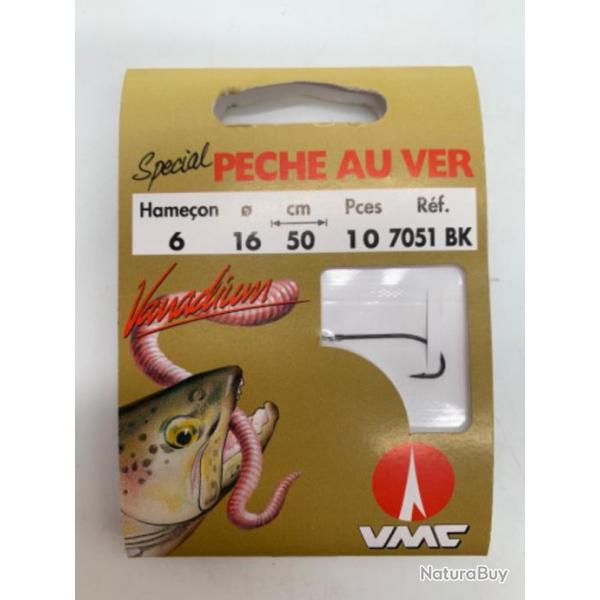 Hameons monts VMC spcial truite au ver naturels n6 0,16mm