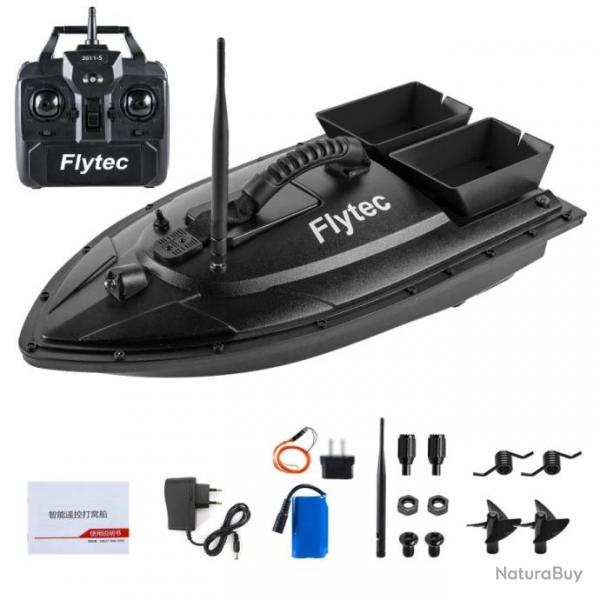 Bateau d'appts de pche tlcommand avec lumire LED, dtecteur de poisson  moteur, Amorceur Eau