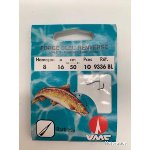 Hameons monts VMC spcial truite n8 0,16mm sans ardillon