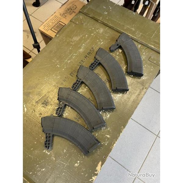 Chargeurs SKS ProMag Industries cal 7,62x39 de 30 coups. Lots de 5. Catgorie B.