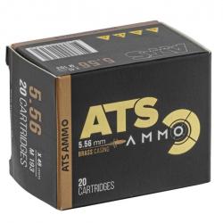 B - 20 CARTOUCHES ATS FMJ 55GR CALIBRE 5.56X45