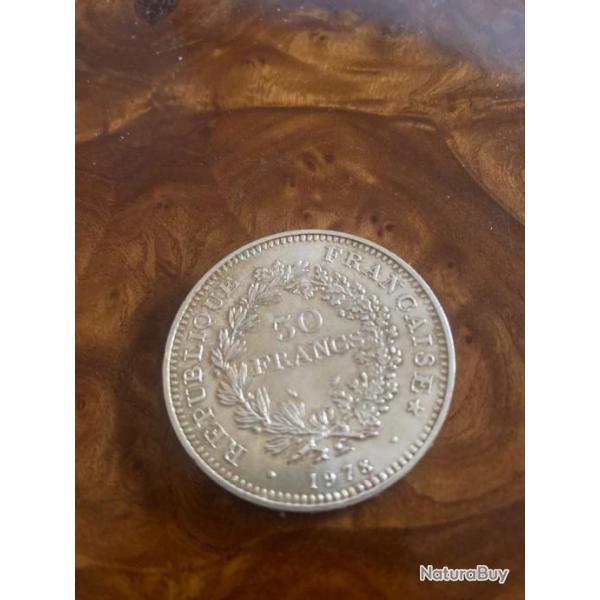 Pices 50 francs argent 1978
