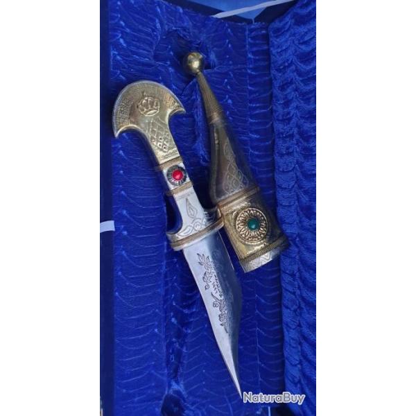 PIECE UNIQUE AU MONDE! HISTORIQUE ! CADEAU PRINCIER NEUF DANS UN GRAND ECRIN VELOURS MATELASS BLEU