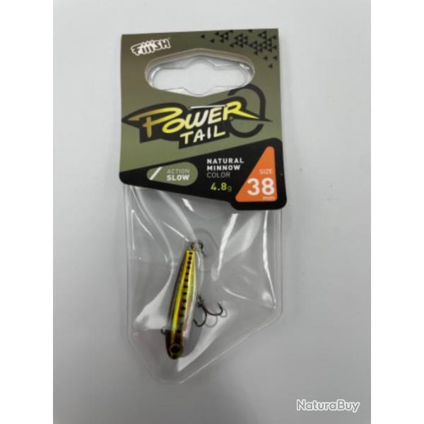 Fiiish Stickbait coulant Power Tail Fresh Water Slow 4.8g 38 mm