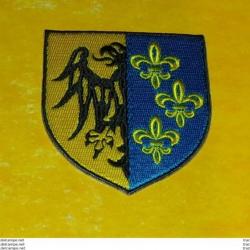 TISSU PATCH : DIVISION CHARLEMAGNE , DIAMETRE 9 CM , BON ETAT VOIR PHOTOS . POUR TOUT RENSEIGNEMENT