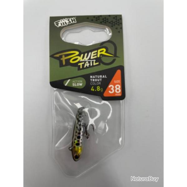 Fiiish Stickbait coulant Power Tail Fresh Water Slow 4.8g 38 mm colo troute