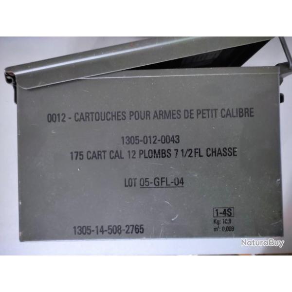 Caisse munitions cal .12 Arme