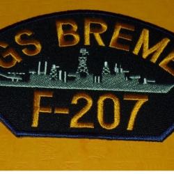 TISSU PATCH : FGS BREMEN F-207 , LONGUEUR 14 CM , BON ETAT VOIR PHOTO . POUR TOUT RENSEIGNEMENT ME C