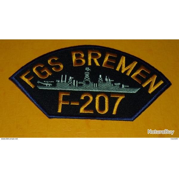 TISSU PATCH : FGS BREMEN F-207, LONGUEUR 14 CM , BON ETAT VOIR PHOTO . POUR TOUT RENSEIGNEMENT ME C