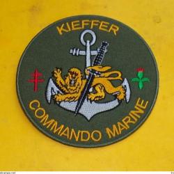 TISSU PATCH : KIEFFER , COMMANDO MARINE    , DIAMETRE 9 CM , BON ETAT VOIR PHOTO . POUR TOUT RENSEIG