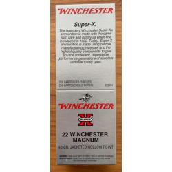 Winchester 22 Magnum boite de 250 Hollow point