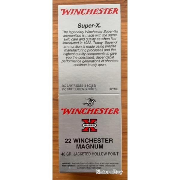 Winchester 22 Magnum boite de 250 Hollow point