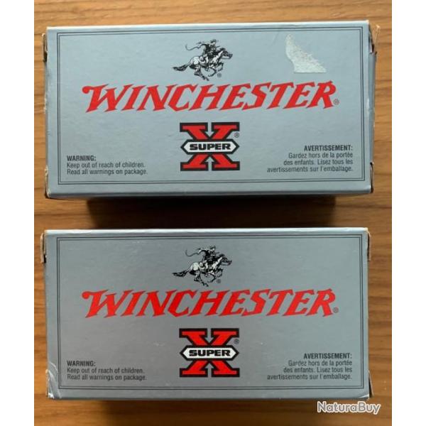 Cartouches Winchester 22 Hornet 2 boites de 50