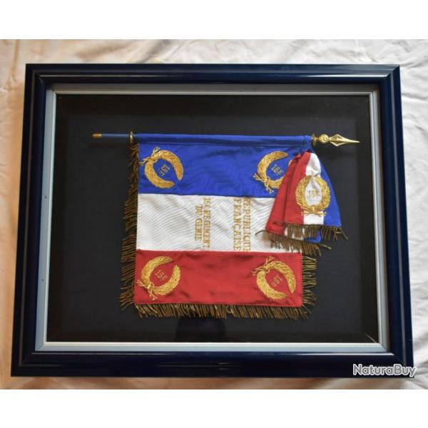 Rare : rduction drapeau du 15me Rgiment du gnie de l'air 1998