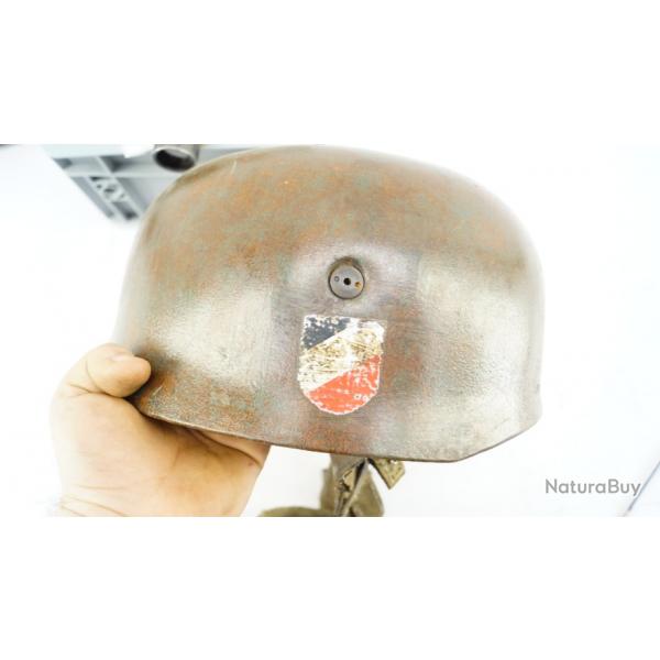 Casque Allemand parachutiste seconde guerre mondiale 1 sans prix de rserve