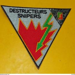 TISSU PATCH : LEGION 2ème REGIMENT ETRANGER DE PARACHUTISTES  4° COMPAGNIE  , DIAMETRE 9 CM , BON ET