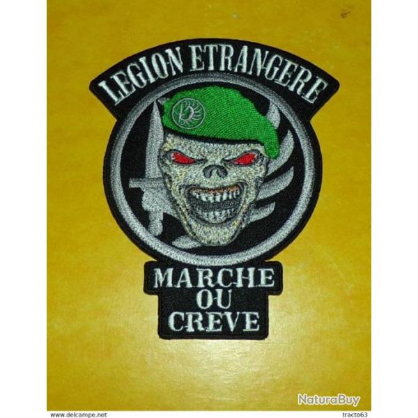 TISSU PATCH : LEGION ETRANGERE , MARCHE OU CREVE , HAUTEUR10CM , BON ETAT VOIR PHOTO . POUR TOUT