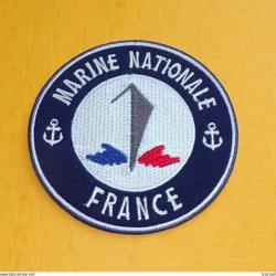 TISSU PATCH : MARINE NATIONALE FRANCE , DIAMETRE 8 CM , BON ETAT VOIR PHOTO . POUR TOUT RENSEIGNEMEN