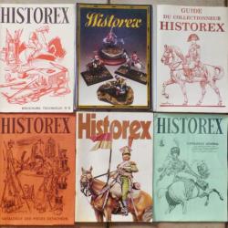 6 Revues HISTOREX 1970-80 Brochures Ronéotypées FASCICULES SOLDAT de COLLECTION MILITAIRE