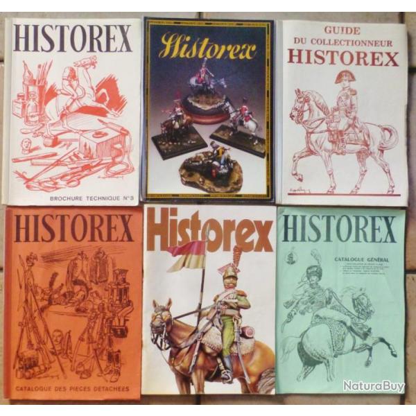 6 Revues HISTOREX 1970-80 Brochures Ronotypes FASCICULES SOLDAT de COLLECTION MILITAIRE