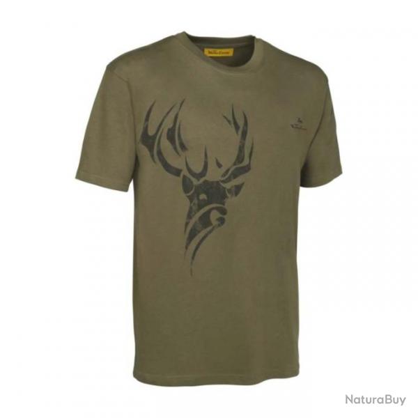 Tee shirt Kaki Cerf Taille