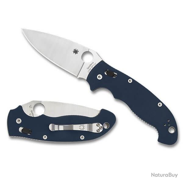 SPY C95GPCBL2 Couteau de poche Spyderco Manix 2 XL bleu