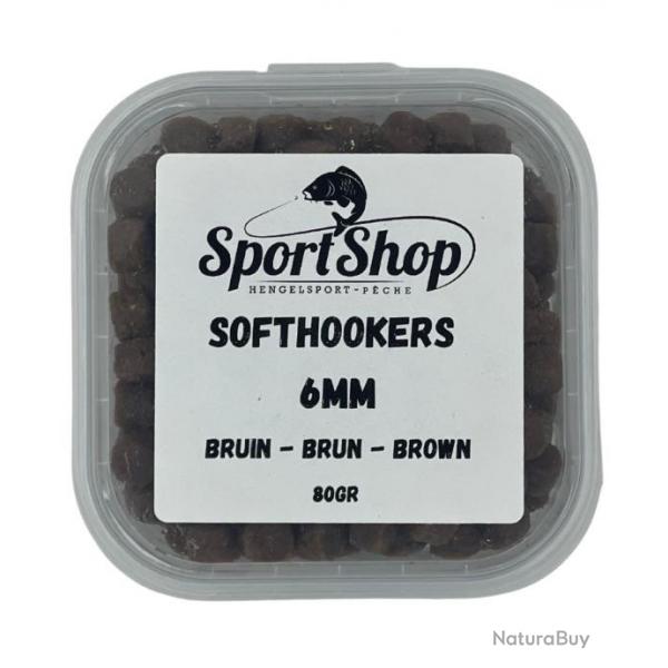 SPORTSHOP PELLETS D'ESCHAGES SOFTHOOKERS BRUN 80GR 6,00mm