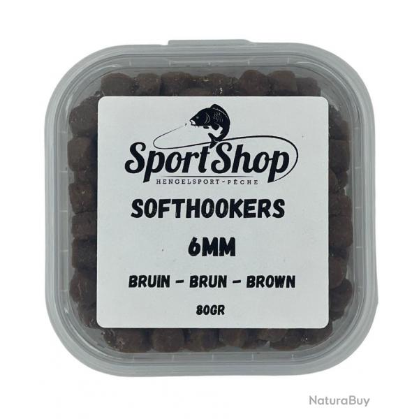 SPORTSHOP PELLETS D'ESCHAGES SOFTHOOKERS BRUN 80GR 6,00mm