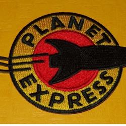 TISSU PATCH : PLANET EXPRESS , DIAMETRE 8,5 CM , BON ETAT VOIR PHOTO . POUR TOUT RENSEIGNEMENT ME CO