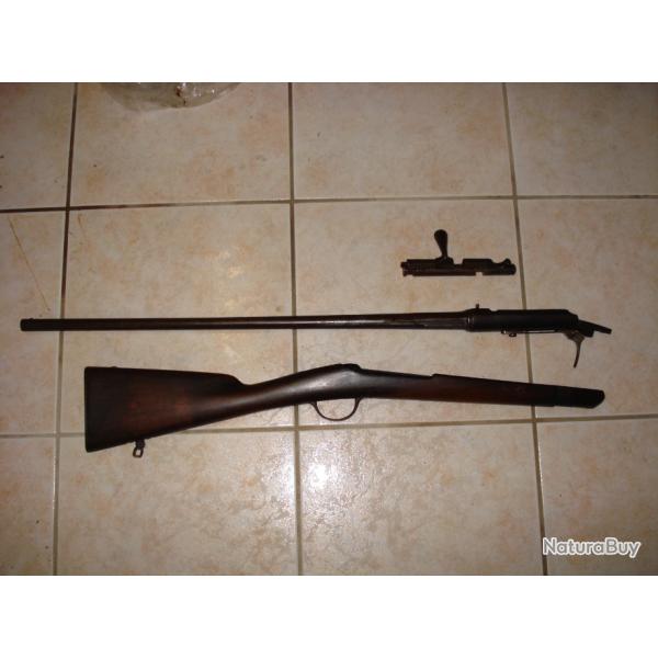 Fusil Gras 1874 M80 de St Etienne transform en cal. 24 TBE