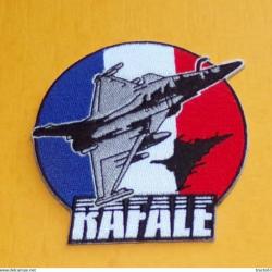 TISSU PATCH : RAFALE , ARMEE DE L'AIR FRANCAISE, DIAMETRE 8 CM , BON ETAT VOIR PHOTO . POUR TOUT REN