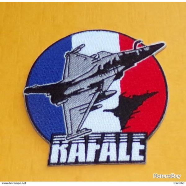 TISSU PATCH : RAFALE , ARMEE DE L'AIR FRANCAISE, DIAMETRE 8 CM , BON ETAT VOIR PHOTO . POUR TOUT REN