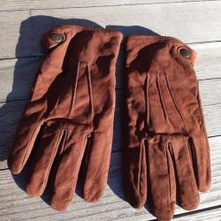 Gants cuir marron XXL