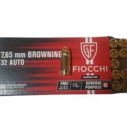 CARTOUCHES FIOCCHI CAL.7.65 BROWNING (32 AUTO)