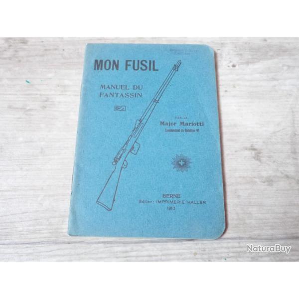 1910 Notice technique du fusil suisse 1889 - Trs rare