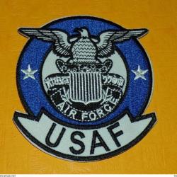 TISSU PATCH : USAF  U.S AIR FORCE  , DIAMETRE 8,5 CM , BON ETAT VOIR PHOTO . POUR TOUT RENSEIGNEMENT