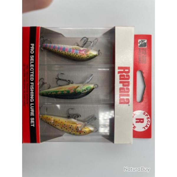 KIT TRUITE RAPALA 3 LEURRES COUNTDOWN 5CM