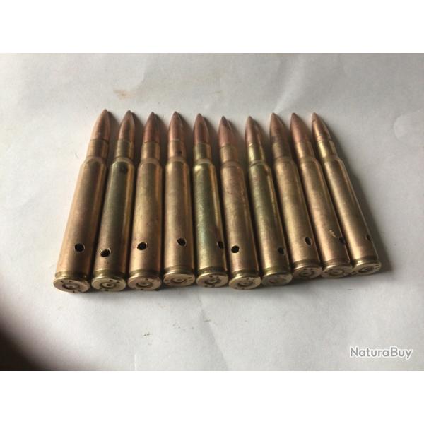 VENDU PAR LE-CUIRASSIER N2 LOT DE 10 BALLES CALIBRE 30-06 GARAND SPRINGFIELD NEUTRALISES SL 43