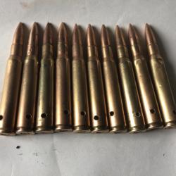 VENDU PAR LE-CUIRASSIER N°3 LOT DE 10 BALLES CALIBRE 30-06 GARAND SPRINGFIELD NEUTRALISÉES SL 42