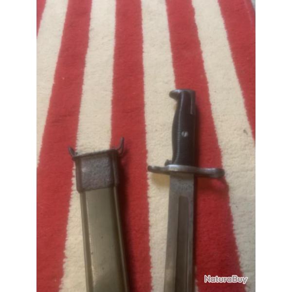 Us ww2 baonnette M-1905 E1 raccourcie