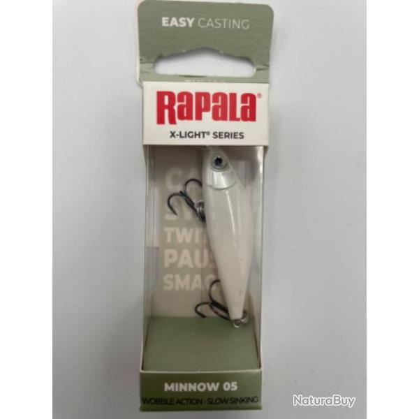 Leurre Flottant Rapala X-Light Minnow - 5CmBlanc