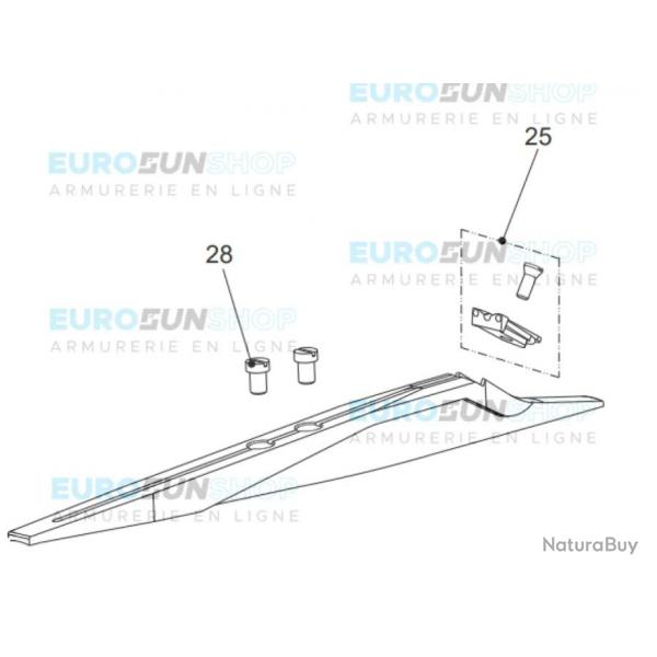 HAUSSE BATTUE FIBRE OPTIQUE BROWNING BAR MK3 NEUVE