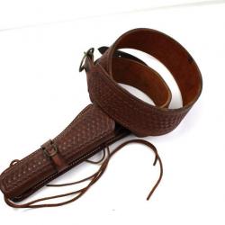 HOLSTER COLT ET REMINGTON - 100% CUIR ET LAITON - FABRIQUANT BIRAN C. FOSTER