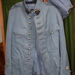 VESTE VAREUSE ET PANTALON LIEUTENANT 23 EME DRAGON, VAREUSE COSTUMIER TAMPON 1972, 14/18 WW1