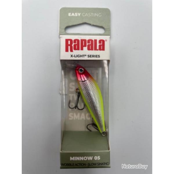 Leurre Flottant Rapala X-Light Minnow - 5Cm fluo