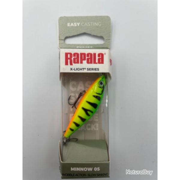 Leurre Flottant Rapala X-Light Minnow - 5Cm Firetiger