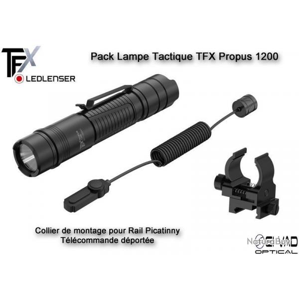 PACK Lampe Tactique TFX Ledlenser PROPUS 1200 rechargeable