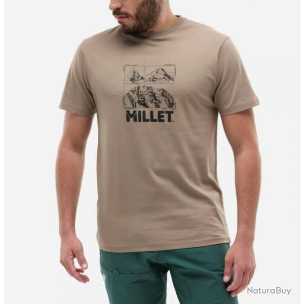 Tee Shirt Chamonix Logo Tee Shirt SS M Millet Beige