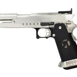 Réplique airsoft HX2201 IPSC split silver gaz GBB